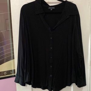 Universal Standard Black Button Down Shirt